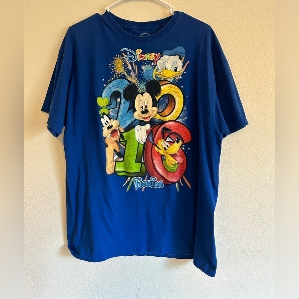 Disney 2016 Florida Xl Blue Graphic tee